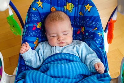 baby sleeping in viper